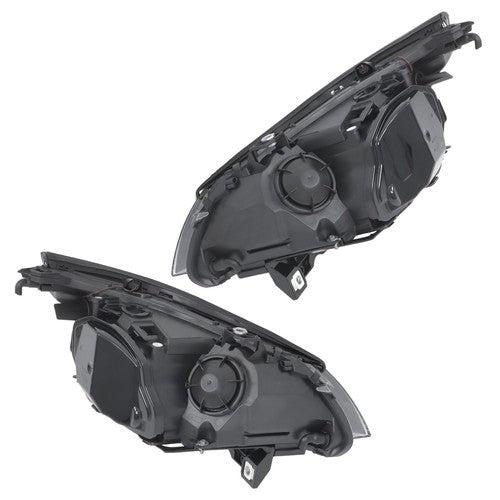 Right+Left Black Halogen Clear Headlight Assembly For BMW 528i 2008 2009 2010