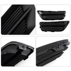 Pair Front Bumper Fog Light Black Grille Covers For 2013-2015 Honda Accord Sedan