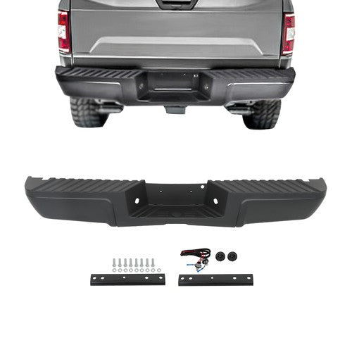 For Ford F-250 F-350 2008-2016 Super Duty Rear Bumper Assembly W/O Sensor Hole