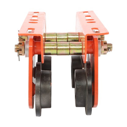 2200lbs/1 Ton I-Beam Manual Trolley Double Wheels 2.68"-4.33" Adjustable