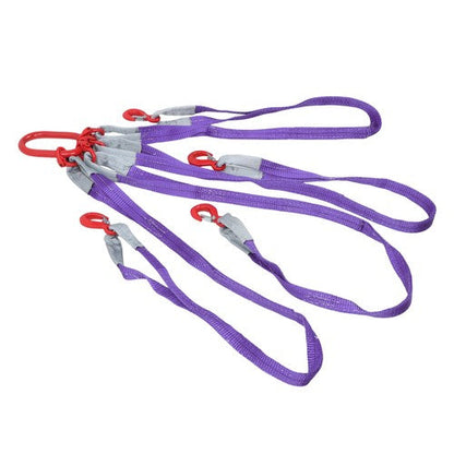 6600LBS Capacity 5FT Lifting Slings with G80 4 Legs Grab Hook and Adjuster