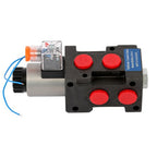 13 GPM Solenoid 12V DC 6 Port Hydraulic Adjustable Variable Flow Control Valve