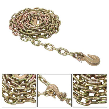 W/Clevis Hooks Transportation Bundle Chain Steel Gold 4900lbs G80 5/16in×12ft