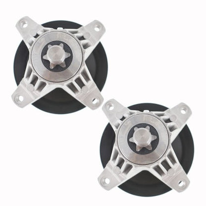 For Troy Bilt MTD 918-06991 618-06991 2Pcs Spindle Assembly W/Pulley Bolt