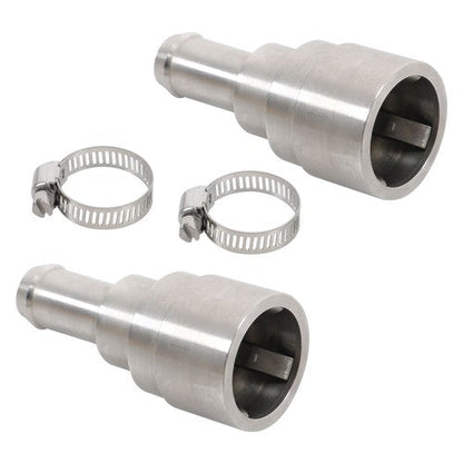 2×Heater Core Coolant Hose Connectors Fit For 1998-14 Silverado Tahoe Suburban