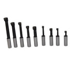 1/2" BORING BAR SET PRO QUALITY 9 PCS CARBIDE TIPPED BARS 1/2" SHANK LATHE TOOL