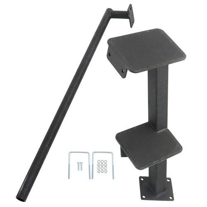 2 Steps Boat Trailer Steps with Handrail Boat Trailer Ladder, Boat Trailer Steps