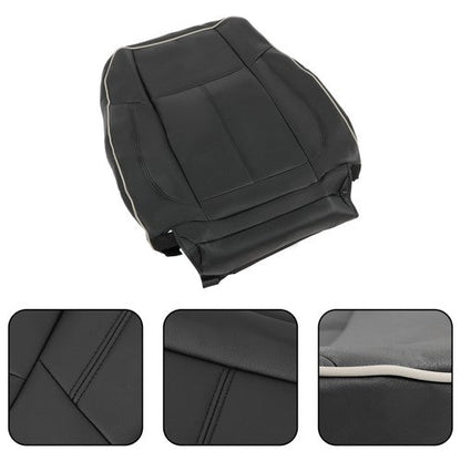 NEW For Hummer H3 2006-10 Driver Seat Cover Cushion+Backrest Black Leather