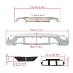 New For Ford F-150 2021-2023 Front Bumper Face Bar 6-piece Kit W/o Sensor Holes