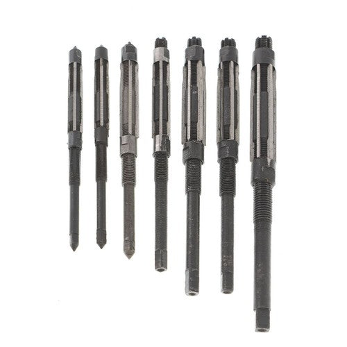 7Pcs/Set Adjustable Hand Reamers, HV to H3,1/4" to 15/32" High Speed Steel