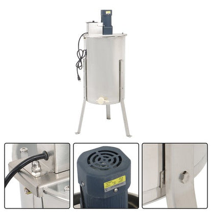 3 Frames Stainless Steel Electric Honey Extractor Beekeeping Equipment 1300RPM