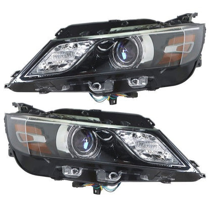 Left+Right Halogen Fit For 15-20 Chevrolet Impala Headlight Headlamps Pair Black