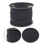 3/16 Inch x 500 Feet Hollow Braid Polypropylene Rope  ��������������������������� Black���������������������������750 Pounds