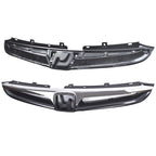 Front Grille Plastic Bumper Black Trim For Honda Accord 4-door Sedan 2006 2007