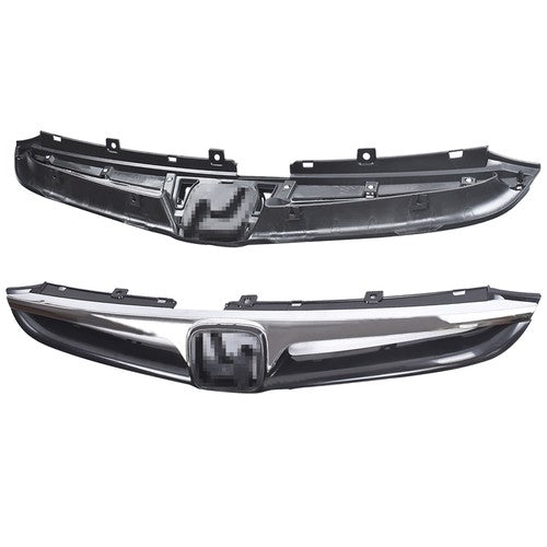 Front Grille Plastic Bumper Black Trim For Honda Accord 4-door Sedan 2006 2007