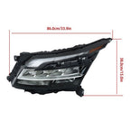 LED+Halogen For Nissan Pathfinder 22-23 Chrome Housing Headlight Turn Signal LH