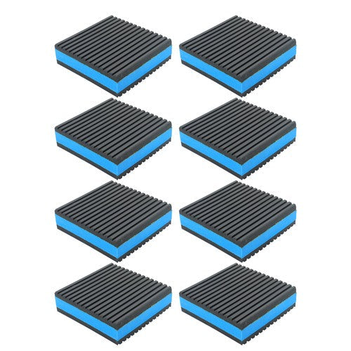 8 Pack 3" x 3" x 7/8" EVA Rubber Shock-absorbing Pad Anti Vibration Pads