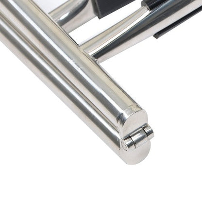 New Stainless Steel Folding Telescoping Ladder Dock Ladder 2 Step+2 Step USA