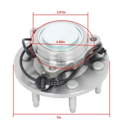 1Pc Front Wheel Hub Bearing 2WD For Chevy Silverado GMC Sierra 1500 Tahoe Yukon