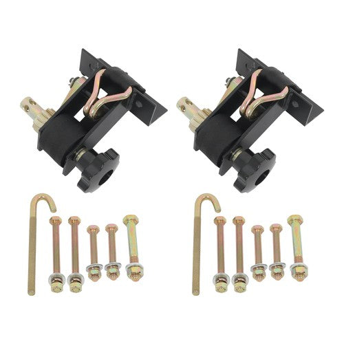 2 Pack 1.5" Wide x 7.5' Long Ladder Rack Ratchet Straps 1.4" Black Square Tube