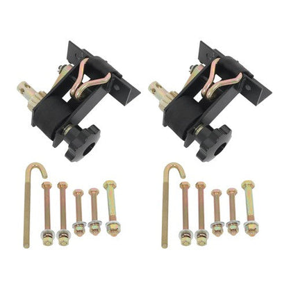 2 Pack 1.5" Wide x 7.5' Long Ladder Rack Ratchet Straps 1.4" Black Square Tube