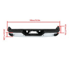 Steel Chrome Rear Bumper With Sensor Holes For Silverado/Sierra 1500 2019-2023