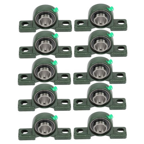 10 × UCP206-20 Pillow Block Bearing 1-1/4" Bore 2 Bolt Self-Aligning Solid Base