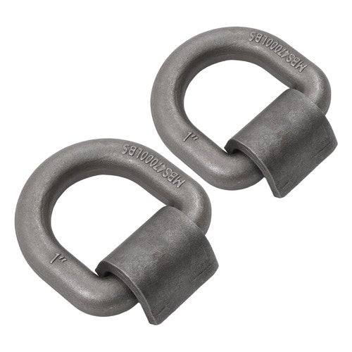 2 Pack 1" Weld On Forged D Ring with Welding Clip 47,000 LBS Fracture Strength