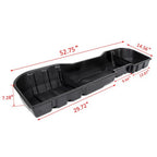 Black Underseat Storage Box for 07 18 Chevy Silverado 07 19 GMC Sierra Crew Cab