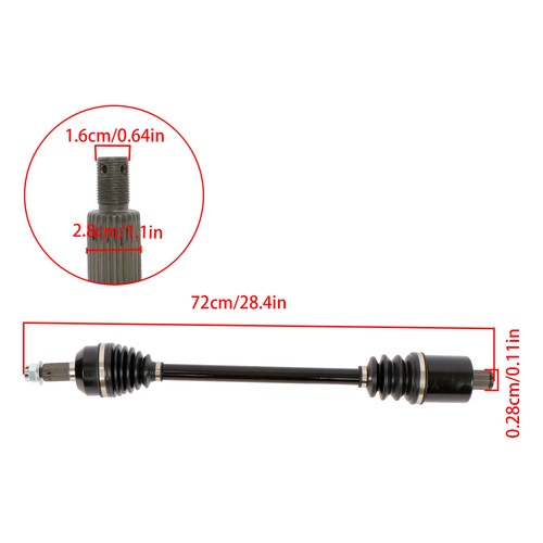 Fit For Polaris General 1000 2016-2019 1333947 Rear LH/RH CV Axles Drive Shaft