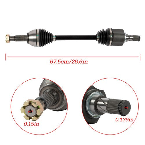 For Nissan Altima 2007 2008 2009 2010 2011-13 NCV53911 1PCS Front CV Axle Shaft