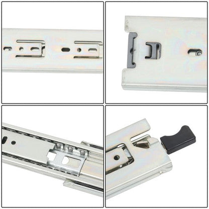 1 Pair 18 Inch 150 Lb Capacity Heavy Duty Locking Drawer Slides