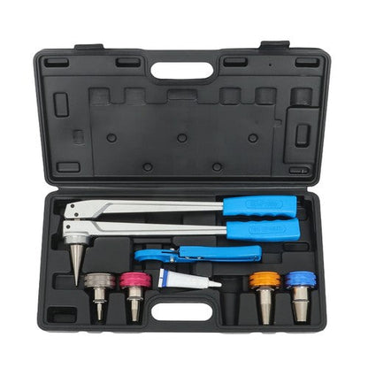 Precision Manual PEX Pipe Expander Tool Kit Expansion Heads W/ 3/8",1/2",3/4",1"