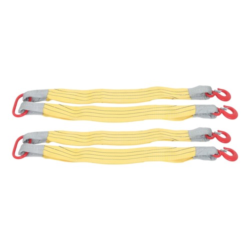 2 PCS 3.3ft Lifting Slings Straps with Hooks Two Leg Rigging Straps 4410 lbs