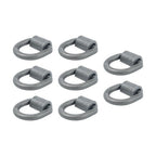 8 Pack 3/4" Heavy Duty Weld On Forged D Rings with Welding Clips, 26,500 lbs