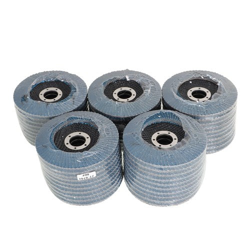 Premium Zirconia Flap Disc Sanding Grinding 100Pack 80 Grit T29 4.5''x7/8''