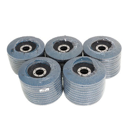Premium Zirconia Flap Disc Sanding Grinding 100Pack 80 Grit T29 4.5''x7/8''