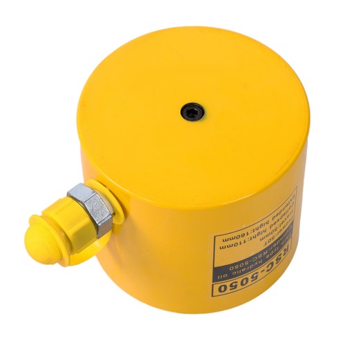 50 Ton Solid Hydraulic Ram Cylinder Jack 50 mm 2" Stroke Single Acting Pump