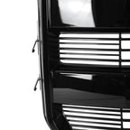 Front Upper Grill Grille Gloss Black For 2015 2016 2017 Ford F-150 W/O Camera