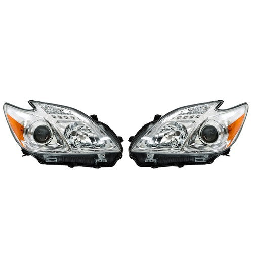 Headlights Headlamps For Toyota Prius 2012-2015 Replacement Right&Left Halogen