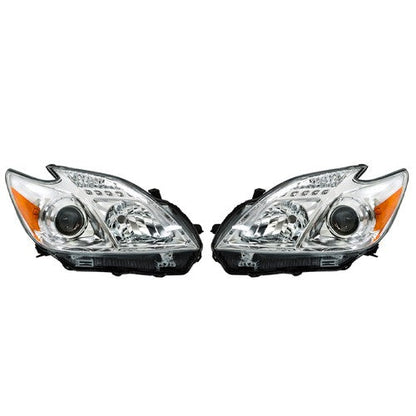 Headlights Headlamps For Toyota Prius 2012-2015 Replacement Right&Left Halogen