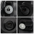 Headlight Black For Toyota Prius 2006 2007 2008 2009 Headlamp Left+Right Side