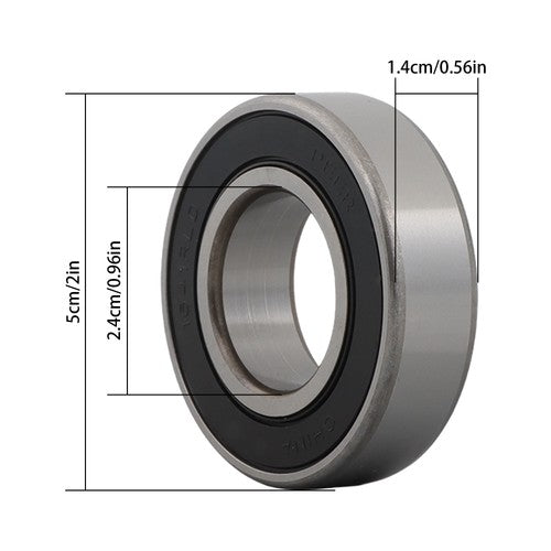 1641-2RS Ball Bearing 1" x 2" x 9/16 Rubber Sealed (Qty 4)