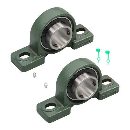 2 Pack UCP210-32 Pillow Block Mounted Ball Bearing 2" Bore Self Aligning New