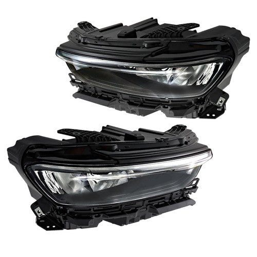 For Grand Cherokee 2021-2024 (w/o Animation & Leveling) Pair Headlamps LED Black