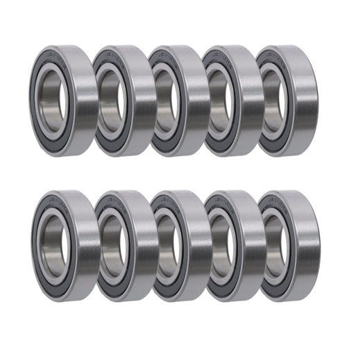 10Pcs R18-2RS 1-1/8" × 2-1/8" ×1/2" Double Rubber Seals Deep Groove Ball Bearing