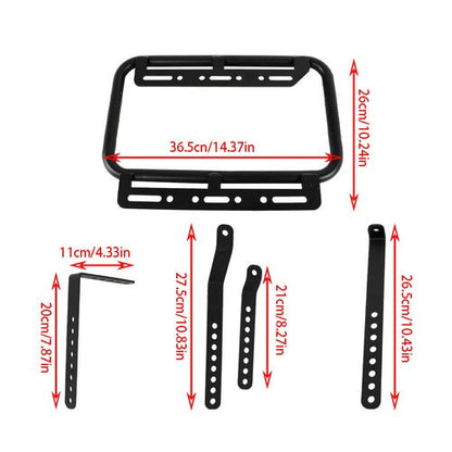 Silver 36L Motorcycle Side Case Hard Saddlebag Box Trunk Tour with Support Racks