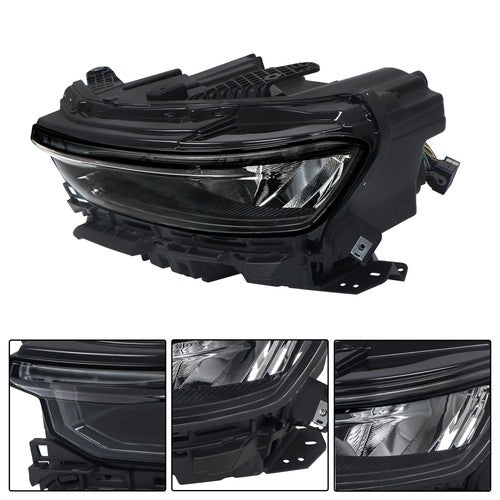 Left w/Animation w/o Leveling Headlight LED DRL For 21-22 Jeep Grand Cherokee