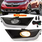 For 2017 2018 2019 Honda CR-V CRV Front Fog Lights Lamps w/Bulbs+Switch+Wiring