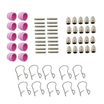 60pcs Plasma Cutter Torch Consumables Kit for SG-55, AG-60, WSD-60 CUT50 60Amp